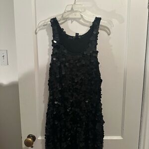 Club Monaco Black Textured Dress